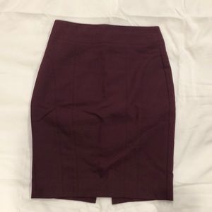 EXPRESS Burgundy Pencil Skirt